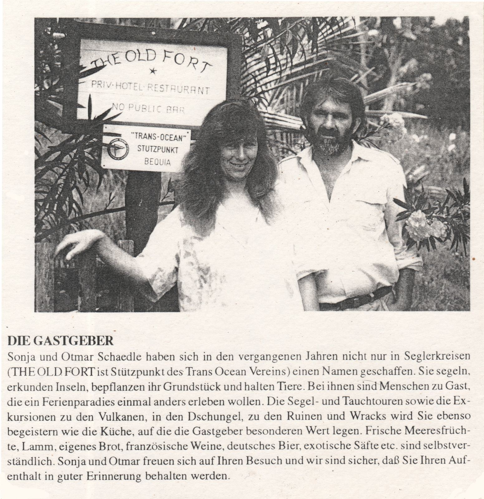 Sonja and Otmar Schaedle — The Old Fort original press
